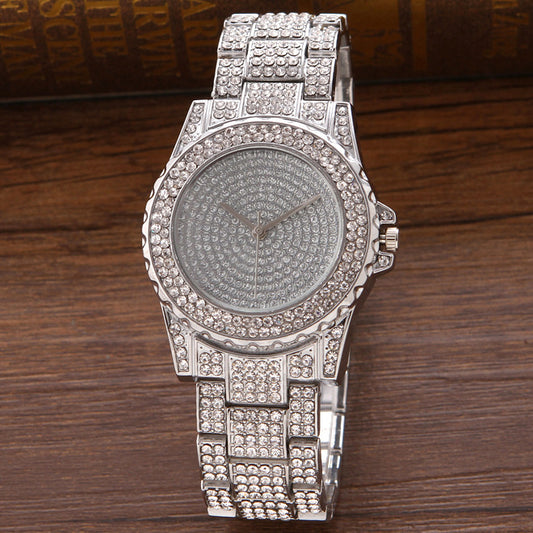 Full Diamond Steel Band Full Sky Star Diamond Alloy Watch