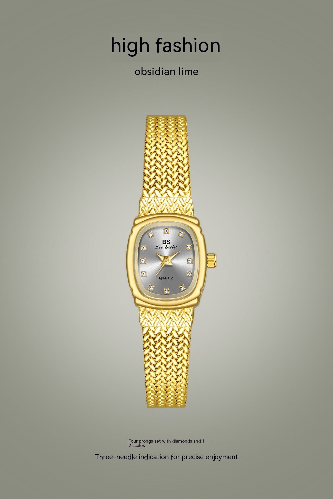 Light Luxury INS Wheat Table Simple Temperament Small Golden Watch