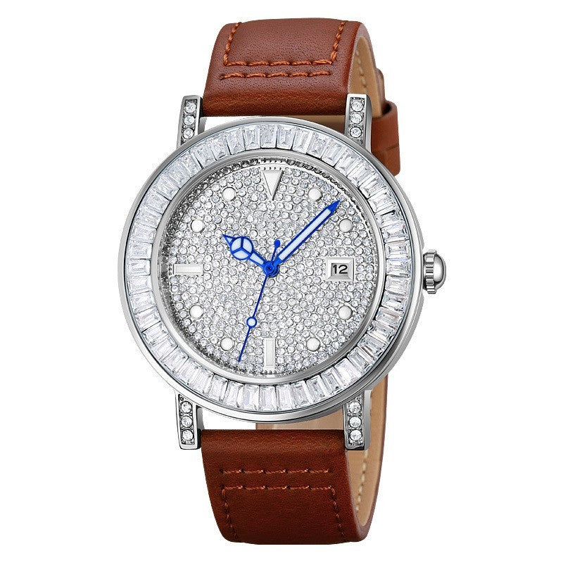 Special Interest Light Luxury Women's Watch Round Diamond Quartz