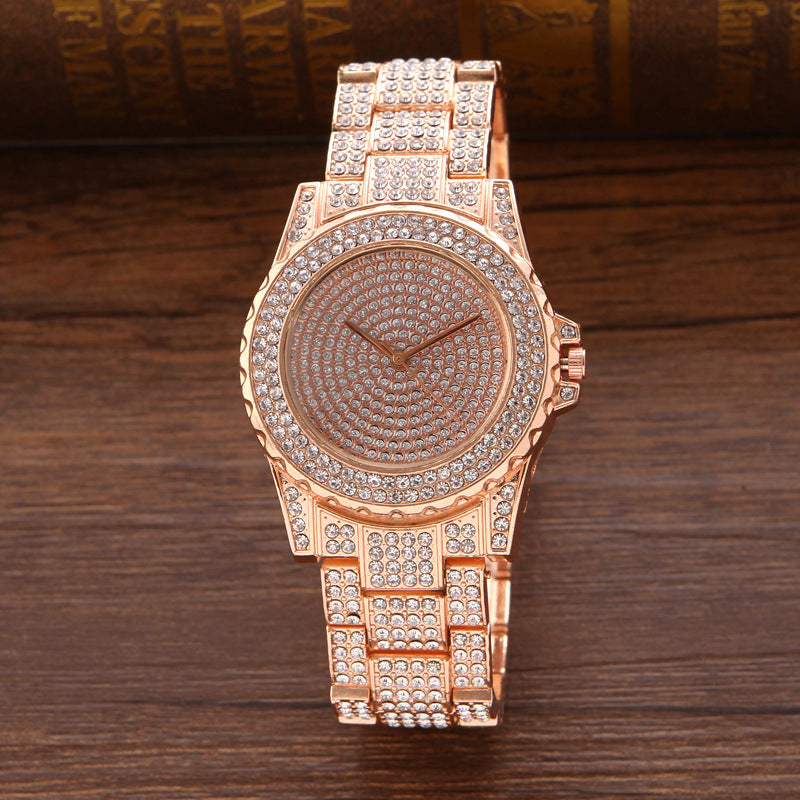 Full Diamond Steel Band Full Sky Star Diamond Alloy Watch