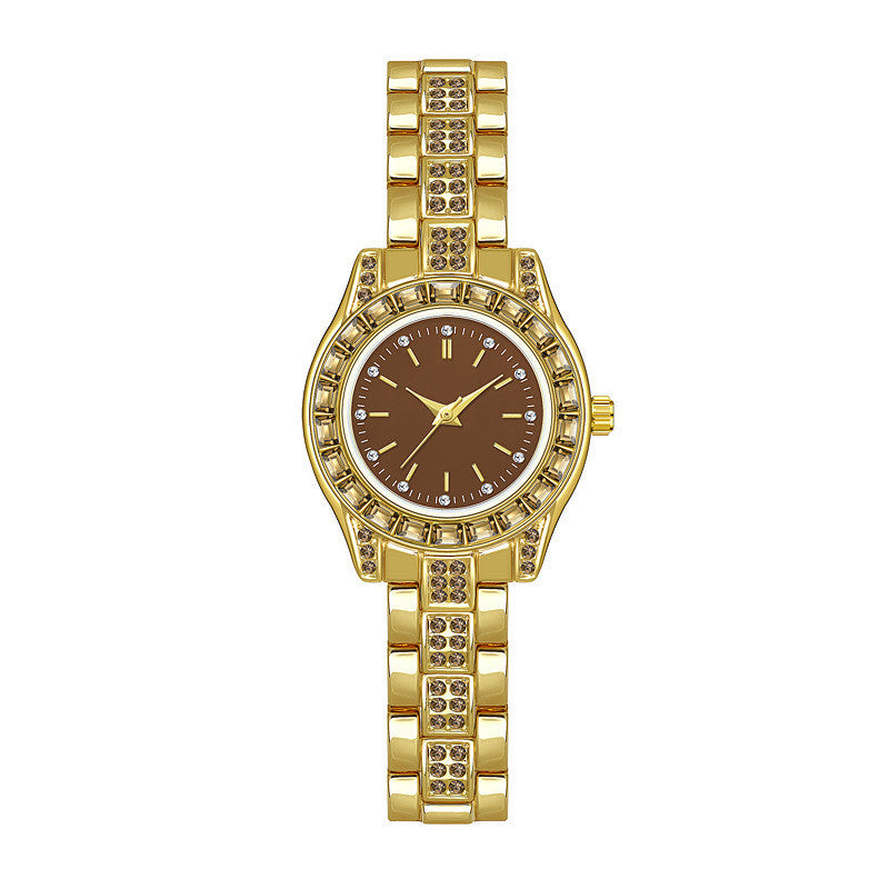 Watch Square Diamond Brown Light Luxury Niche